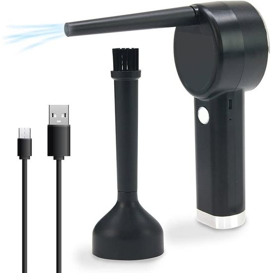 Souffleur Portable Double Fonction 13W - 6 Vitesses Réglables - Écran LED - Pour Nettoyage électronique, Atelier, Voiture