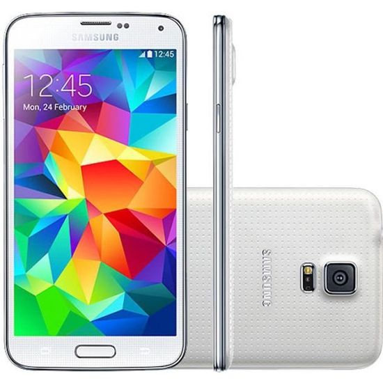 Pour Samsung Galaxy S5 G900F/G900I 16 go Blanc Smartphone