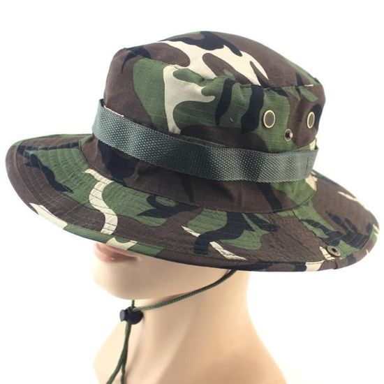Bob Homme militaire désert Boonie chapeau tactique Airsoft Sniper Camouflage seau Boonie casquette n Green Camo