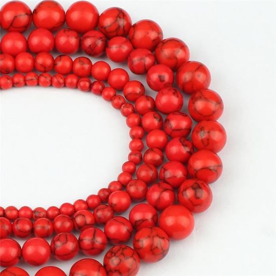 Perle En Ambre Naturel Baltique 8mm Rouge Cerise Noir - Pour Création De Bijoux
