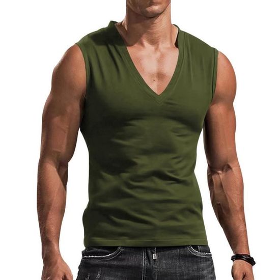 T-shirt BOSS Homme Col Rond Vert - Taille XL - 100% Coton - Occasion Excellent état