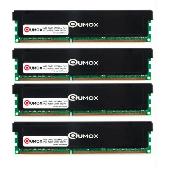 Barrette De RAM DDR3 Corsair Vengeance - 8 Go Ou 16 Go, 240 Broches, Fréquences 1333 à 2400 MHz