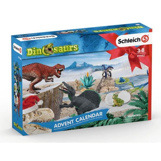 SCHLEICH Calendrier de l’Avent Dinosaures 2019 - Pour enfant