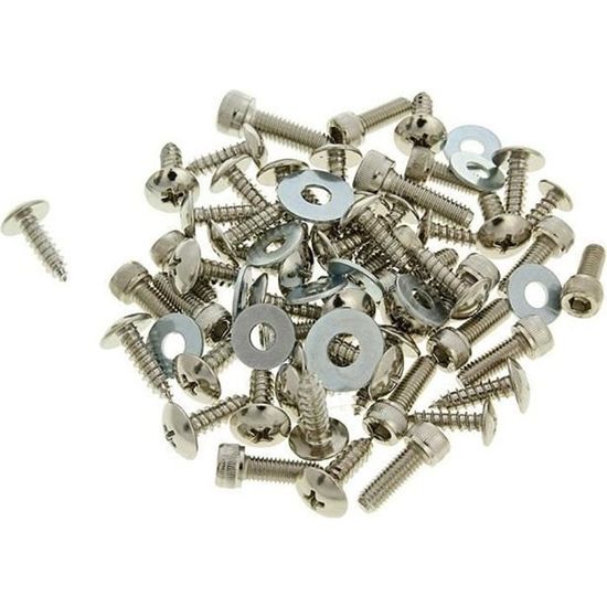 kit visserie bulle moto argent M5x16mm 8 pièces