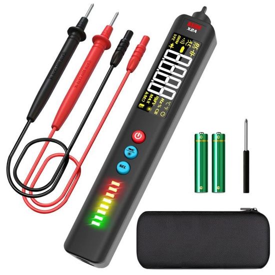 Stylo Testeur De Tension Sans Contact Multimètre Automatique Avec Grand ...