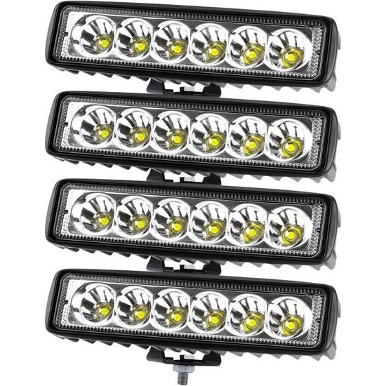 Phare Travail LED Dinfu 2x48W - IP68 Pour Voiture, Camion, Bateau