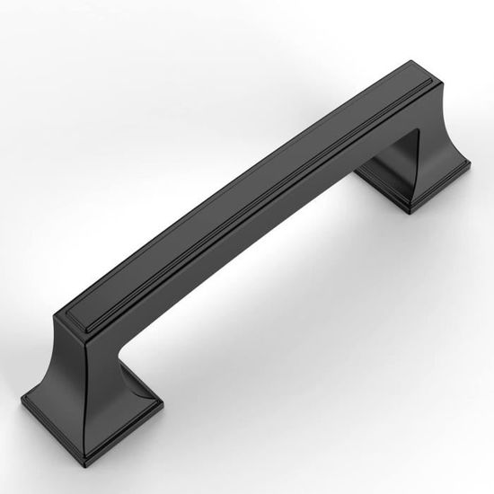 CCYKXA 10 Pièces Poignee de Meuble Cuisine Noirdoré 128mm Alliage de Or