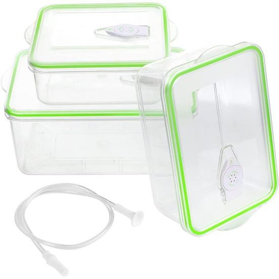 Kit De Mise Sous Vide AEG Fresh Kit+, 3 Boîtes (2x 1L) Avec Pompe, Neuf