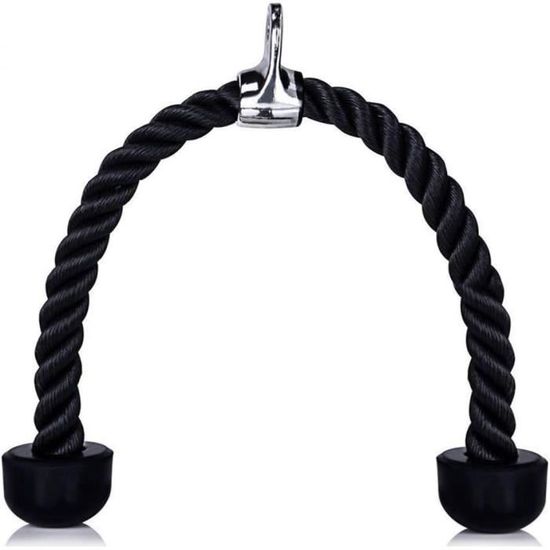 Corde Triceps Avec Mousqueton - Pour Musculation Et Fitness