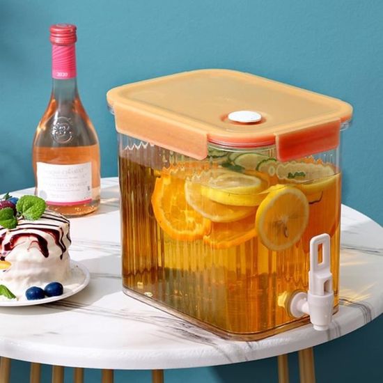 Summer Distributeur De Boisson, En Plastique, Avec Bouchon à