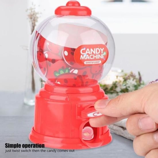 Mini Distributeur De Bonbons En Plastique – Machine à Gommes Portable, Cadeau Enfant Anniversaire, économies