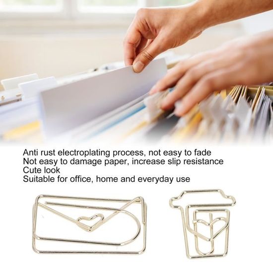 Coideal Petits Pince Bulldog Doré - 30 Pièces 22mm Pince à Dessin Pince Métallique à Reliure Livre Doré Pour Papier Scrapbooking, Magasins, Bureau à Domicile