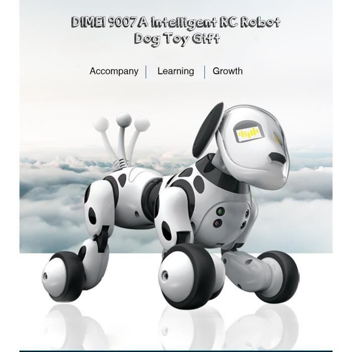 Robot chien A Reconnaissance Vocale,Chien Robot Jouet-Robot Chien de jouet électronique intelligent XC938