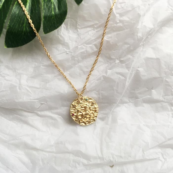 Zodiac Collier Pendentif Signe Du Zodiaque Collier_Argent3