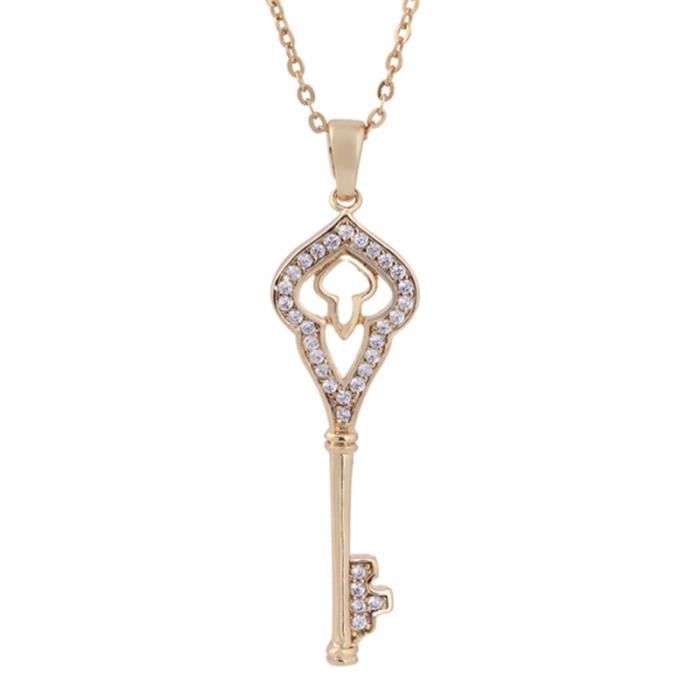 1 Pc collier pendentif mode or délicat clé en forme de clavicule chaîne pendentifs pour filles femmes CHAINE DE COU VENDUE SEULE