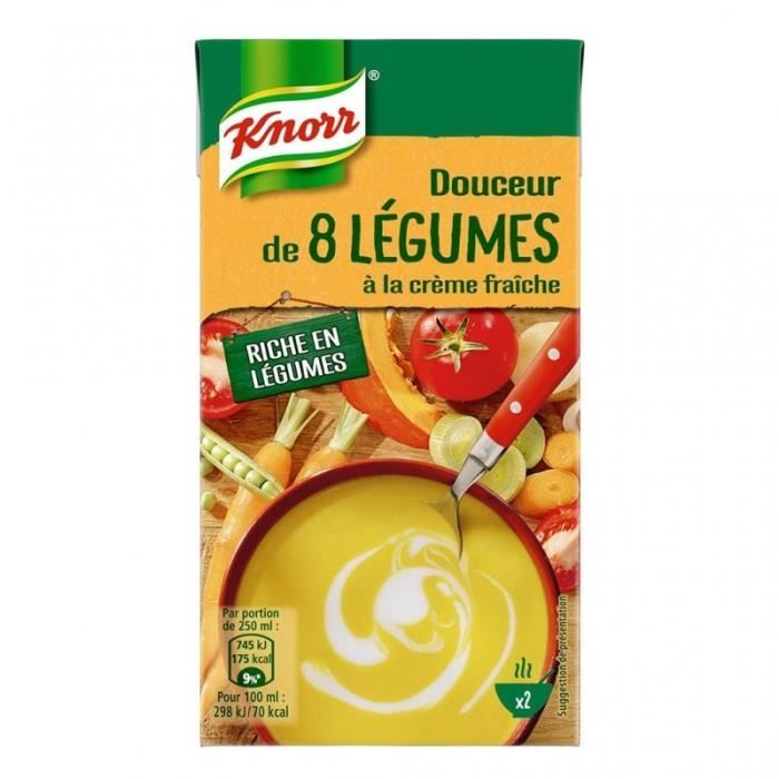 Knorr Douceur de 8 Légumes à la Crème Fraîche 50cl (lot de 4)