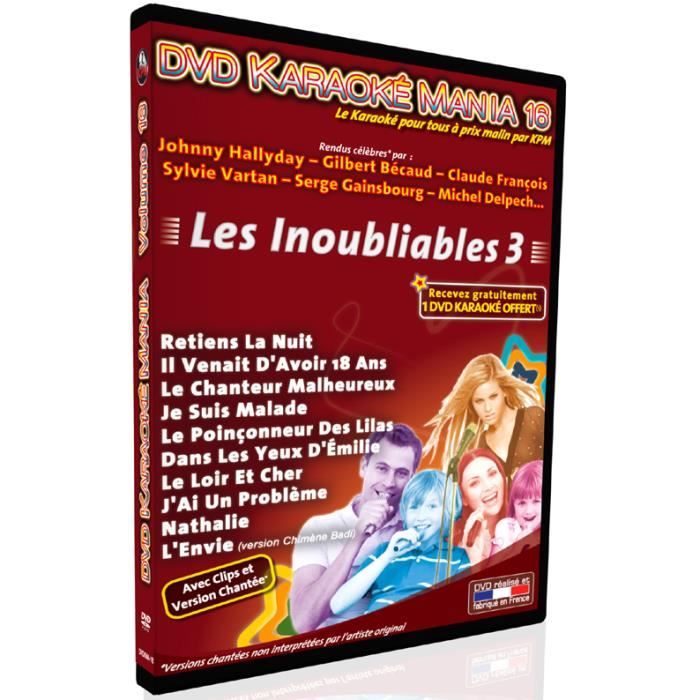 DVD Karaoké Mania Vol.16 -Les Inoubliables 3-
