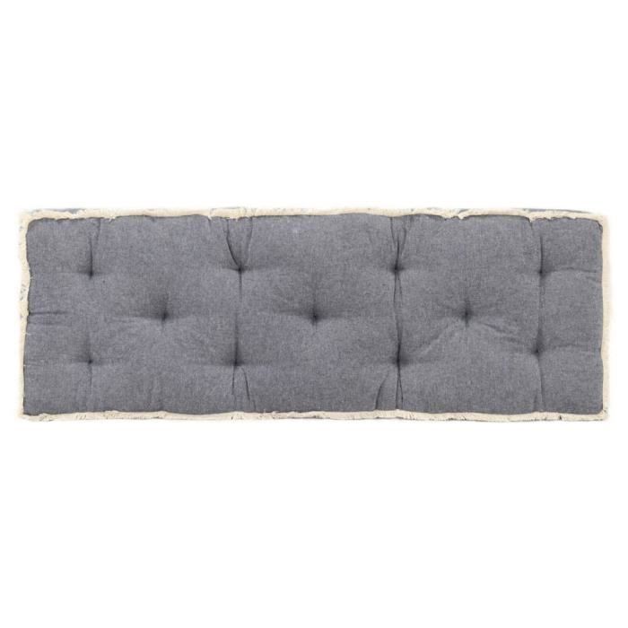 {NEW}7386Haut de gamme Coussin de canapé palette - Coussin extérieur Coussin de sol Grand Confort Galettes de chaise Bleu 120x40x7 c