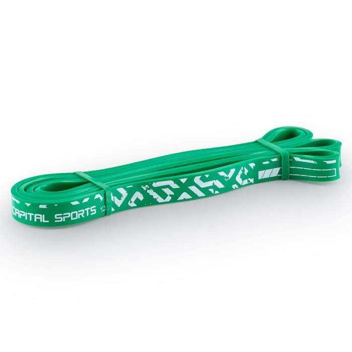 CAPITAL SPORTS Resistor 03 - Bande elastique de resistance pour traction, pompes, renforcement musculaire Force 3 (14 - 22 kg)