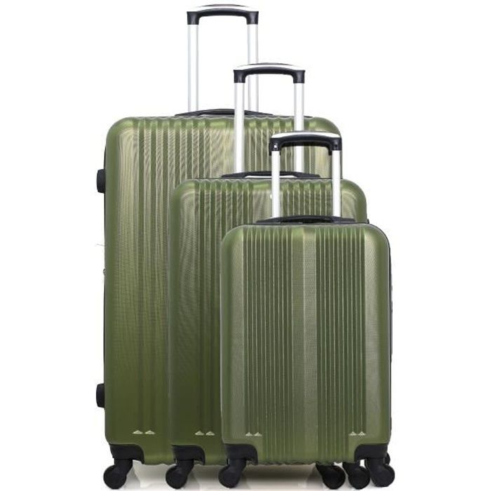 HERO – SET DE 3 - ABS – 75cm – 4 roues – LIPARI-B – KAKI