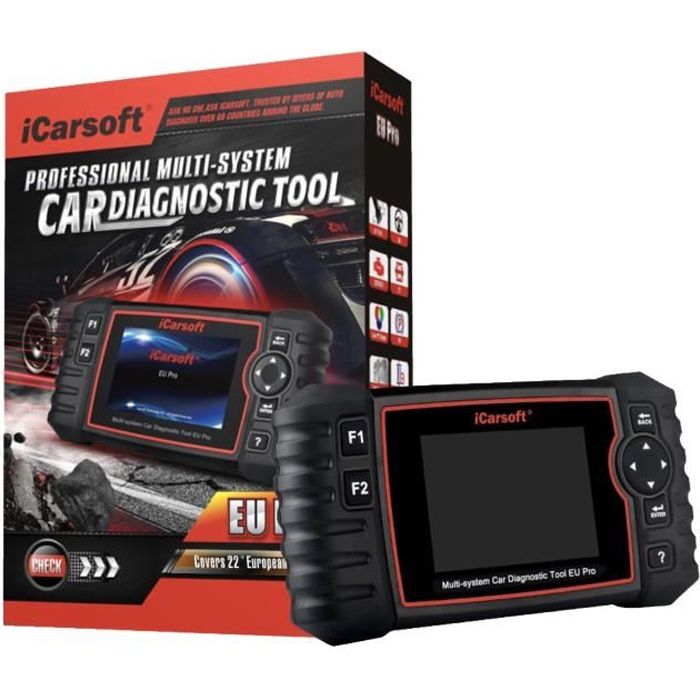 ✅Valise Diagnostique Multimarque Auto En Français Obd avec Ecran ICARSOFT EU PRO