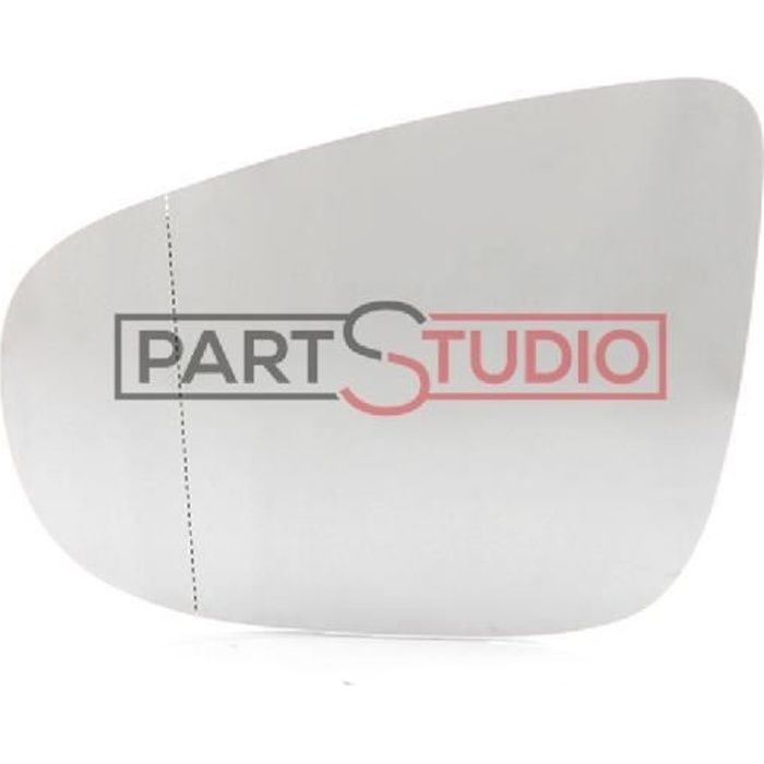 Glace de rétroviseur gauche conducteur, Volkswagen Golf 6 VI de 11/08 à 11/12
