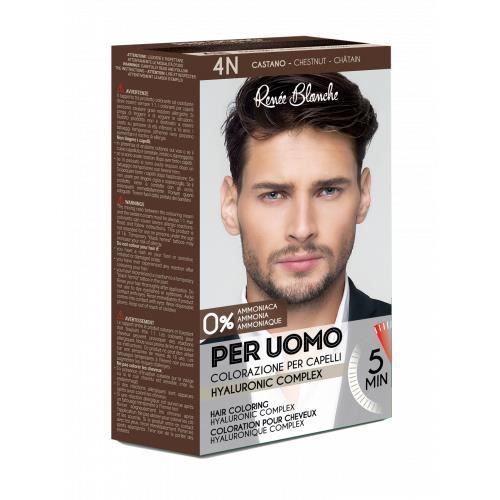 Kit coloration cheveux Châtain pour homme