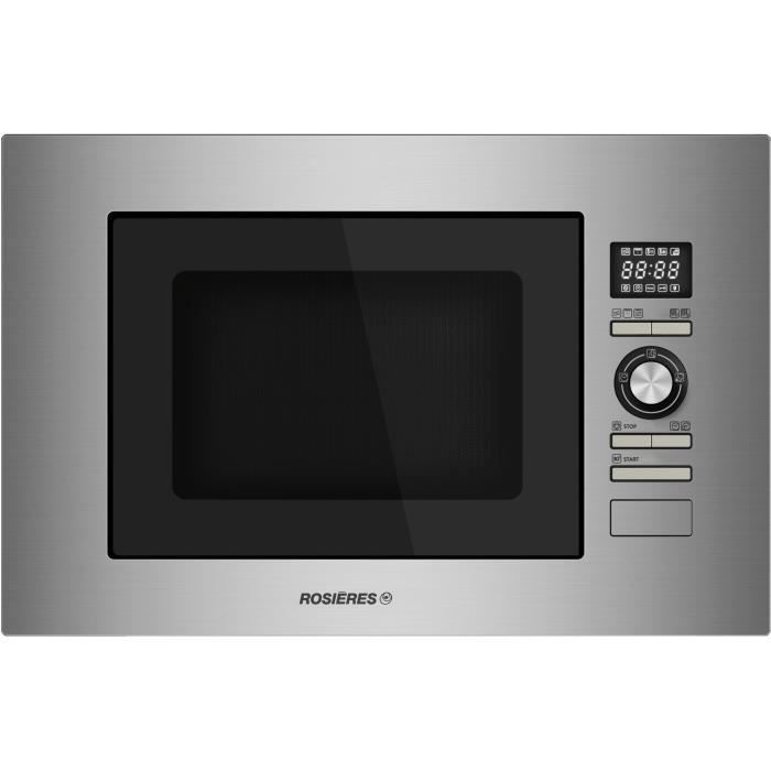 Rosieres - micro-ondes + gril encastrable 28l 900w inox - rmg281in