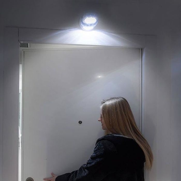 SHOP-STORY - Lampe LED Sans Fil Avec Détecteur De Mouvement Pivotant à 360° Intérieur Extérieur