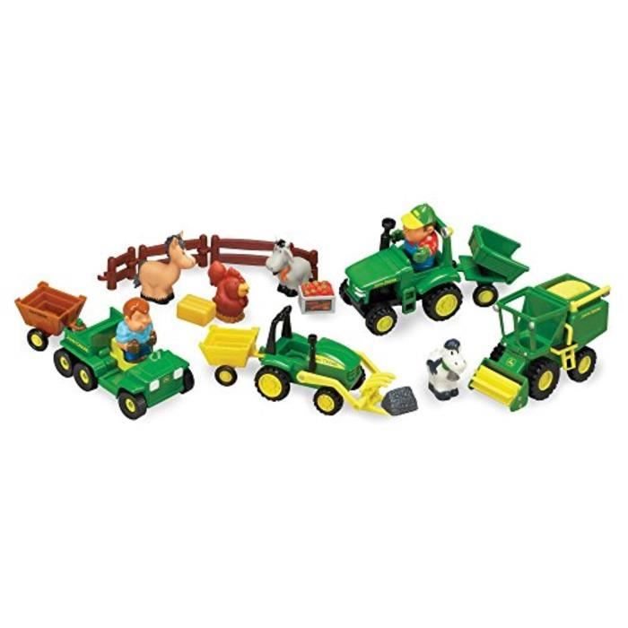 Figurine Miniature TOMY M6Y4F John Deere 1er Farming Fun, Fun à la ferme Playset