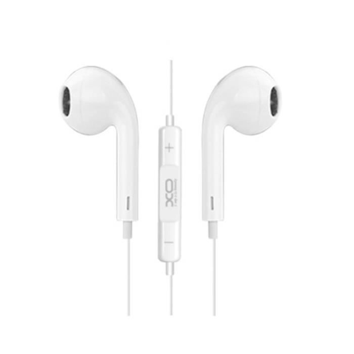 XO Écouteurs filaires S8 jack 3,5mm Blanc