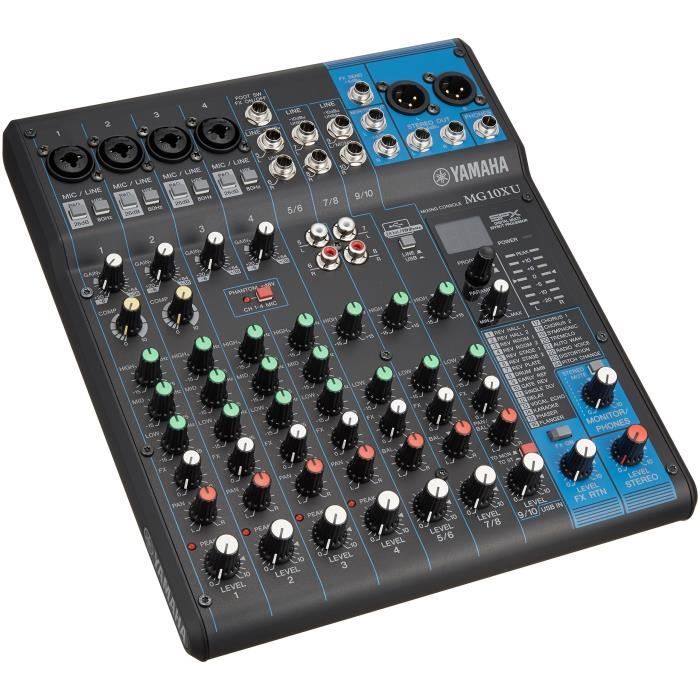 Yamaha MG10 X U Table de mixage audio Professionnel avec effets pour Studio, Live, karaoké, etc