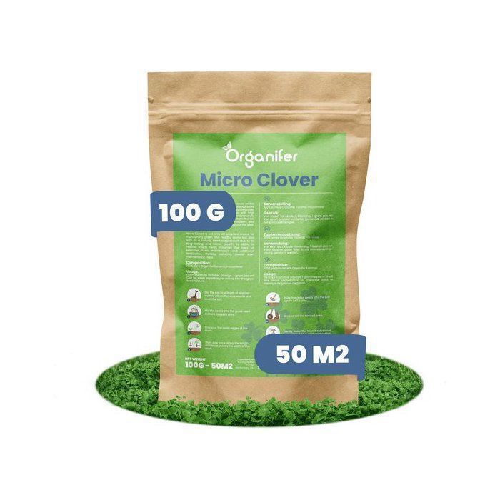 Comparer les prix de Graine - Semence - Organifer - Gazon En Microtrèfle - Graines De Trèfle Pur - 100 G Pour 50 M2