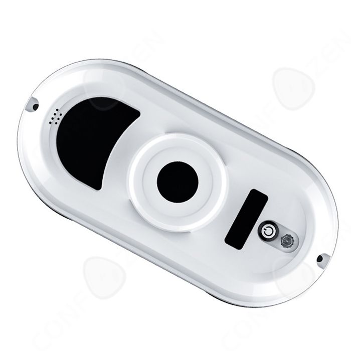 C Robot laveur de vitre 5600pa navigation intelligente robot nettoyeur de vitre avec télécommande et 10 chiffons et corde sécurité - Confozen