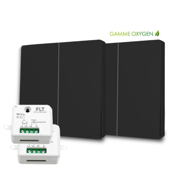 Interrupteur Sans Fil 433 MHz Kit RF Avec Récepteur – Télécommande Pour Lumière – 2 Voies – ARCELI