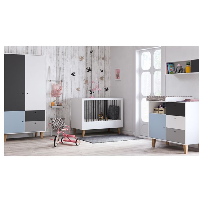 Chambre complète Vox - 144.50 x 75 x 97cm - bleu