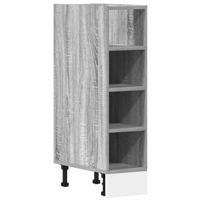 Meuble bas de cuisine - CHIC Armoire de plancher Riga - sonoma gris 20x445x815 cm @1106@