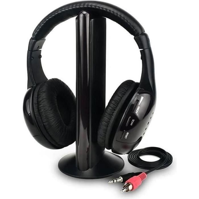 Casque TV Sans Fil ZANCHIE YH770 – Supra-auriculaire Avec émetteur Et Station De Charge
