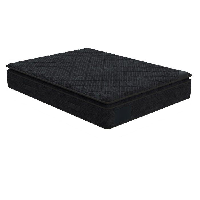 DUBAI BLACK - Matelas mémoire de forme et ressorts ensachés 180x200 cm épaisseur 33 cm
