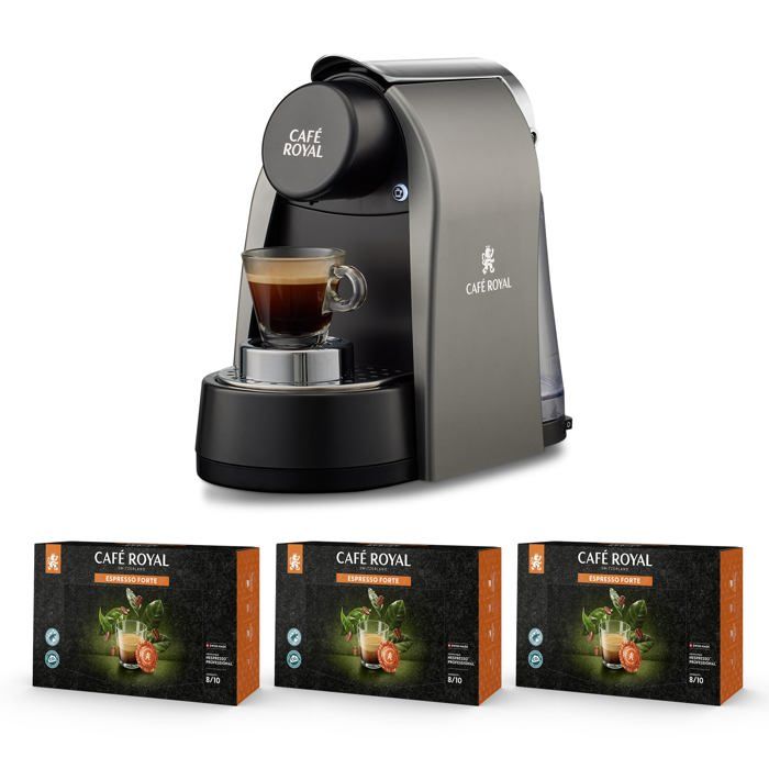 Machine à Café CRpro 100 + 3 Boîtes de 50 Dosettes Pro Espresso Forte Offertes - Compatible Capsules Nespresso®* Professional