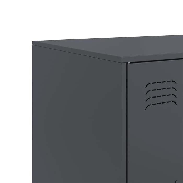 Remise 2026®Enfilade de rangement Anthracite - Buffet bas - Anthracite - 99x39x73cm acier 154 7343375