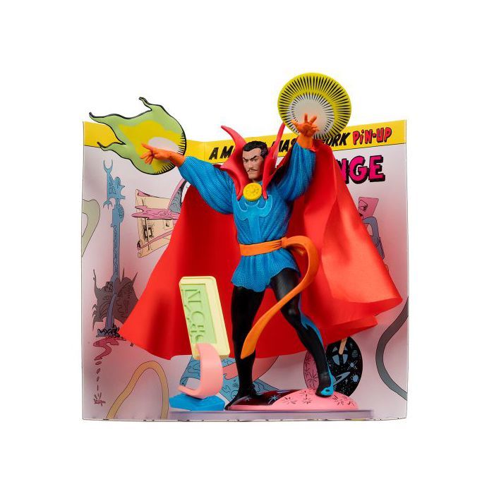 Figurine à collectionner - MCFARLANE - Doctor Strange - Échelle 1:10 - Socle et décor - Carte artistique incluse