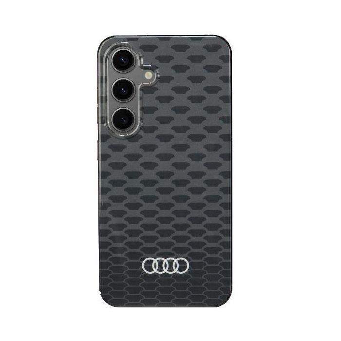 Coque MagSafe - AUDI - Samsung Galaxy S24 - Noir - Motif couture IML - Compatible MagSafe