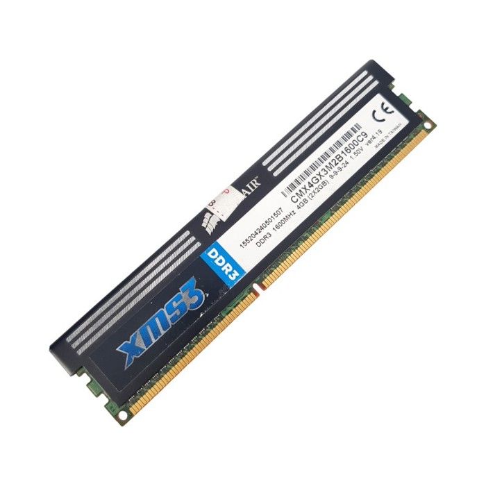 Barrette Mémoire 2Go RAM DDR3 Corsair CM4GX3M2B1600C9 1600MHz DIMM Reconditionné - Corsair reconditionné disponible sur Cdiscount Seconde Vie