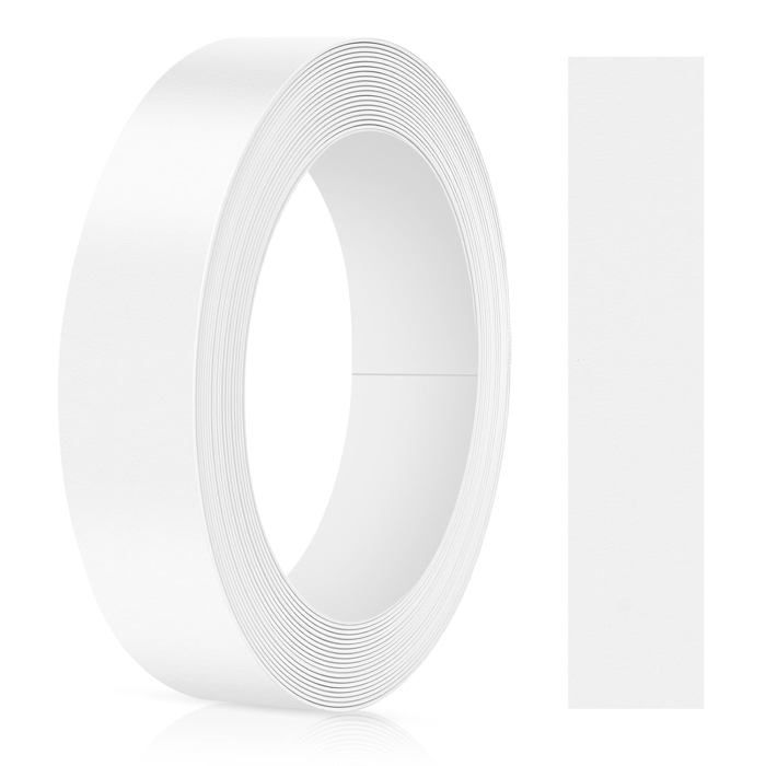 Bande de Chant Mélamine Autocollante18mm*5m Bande de Bord de MeubleRuban de Chant pour MeublesMaintien sûr sans Repassage(Blanc)