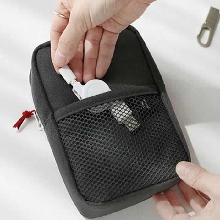 Marine-Sac de rangement numérique pour câble de données USB, trousse de