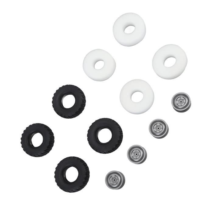 Pneus Voiture RC 4 Pneus Caoutchouc 1:10 Rock Crawler - Pour