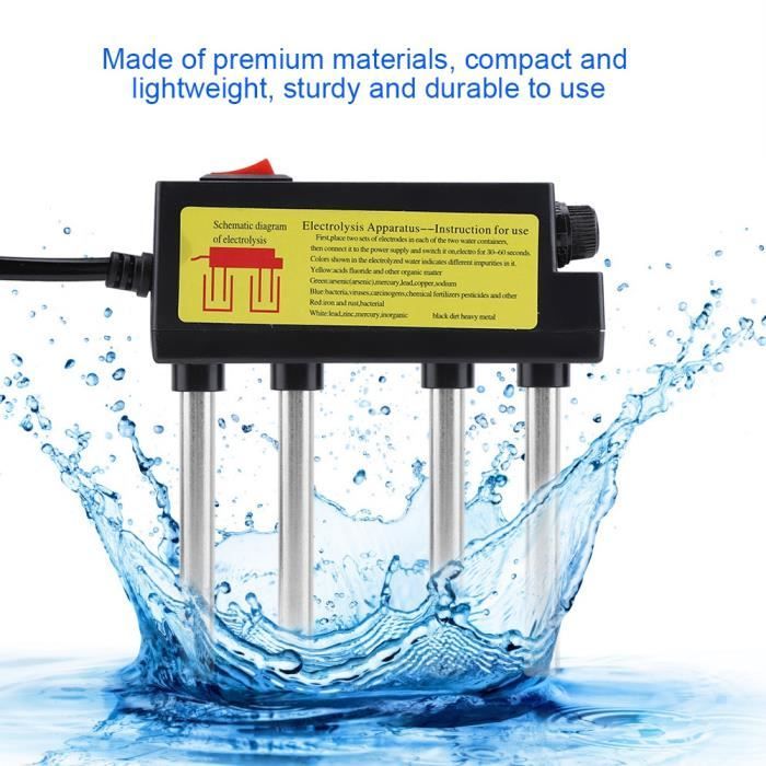 Testeur qualité d'eau portable d'impuretés d'eau moniteur d'électrolyseur  de machine - Cdiscount Jardin