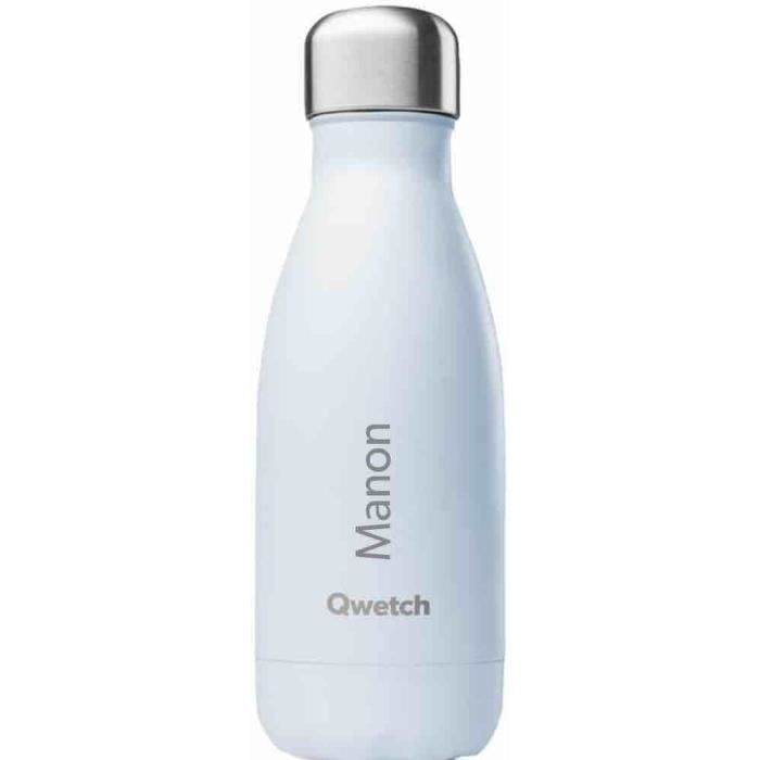 Gourde Personnalisable En Aluminium Recyclé 600 Ml - Gravure Au Laser (texte, Prénom, Logo) - Isotherme - Idéale Cadeau Sport, Bureau, école