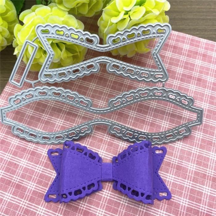 Matrice De Découpe Métal Nœud Papillon - Pochoir Réutilisable Pour Scrapbooking, Cartes, Loisirs Créatifs